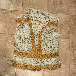 Free People Paisley Print Sleeveless Romper